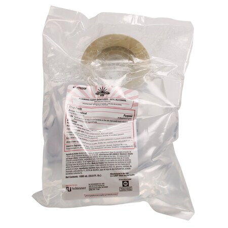 Integrated Bagging Systems Foaming Hand Sanitizer 62% Alcohol 1000 ml Clear with No Fragrance PP7820F
