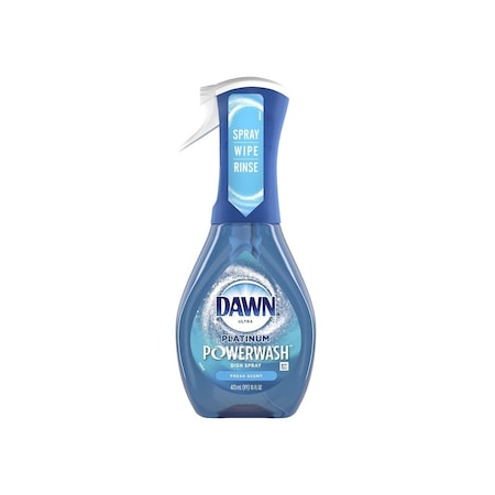 Dawn Platinum Dish Soap Spray, 16 oz Bottle, Liquid, Fresh Scent, Colorless 52364