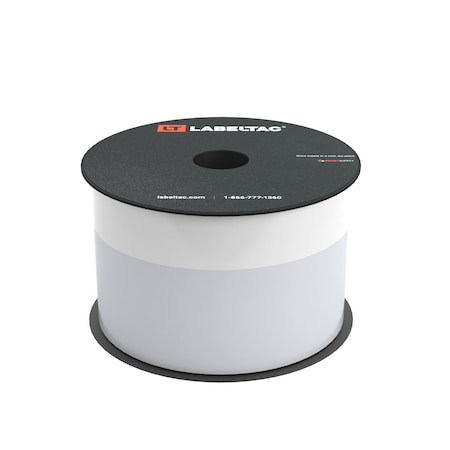 Labeltac Printable Cable Wraps 3in x 70ft, 1in Printable LT4/LTPX, White LT302WW