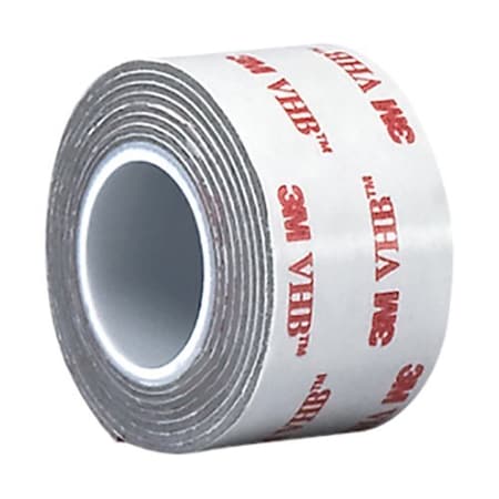 3M Foam Tape, Gray, 18 yd L, 1 in W RP+080GF