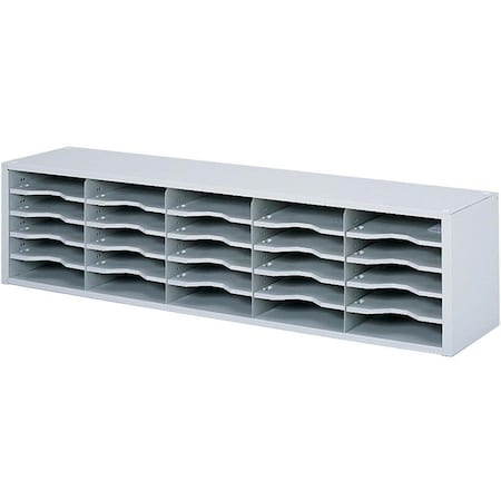 Safco Literature/Mail Organizer, 14 1/4" H, Gray 7751GR