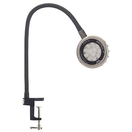 O.C. White Co Spot Light, Gooseneck, 18 W, Black LED-CD22-30-120V