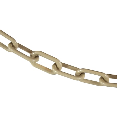 Mr. Chain 2" x 25' Army Tan Plastic Safety Chain 50055-25
