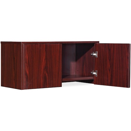 Lorell Hutch - 35.4" x 14.8" x 16.8" - Mahogany - Essentials Series 59506