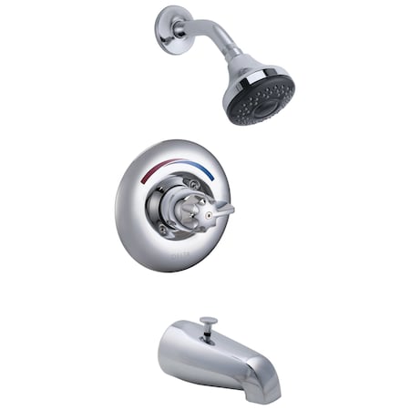 Delta Commercial T13H Universal Tub And Shower Trim In Chrome T13H233