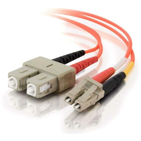 Legrand C2G 6M LC-SC 62.5/125 OM1 DUPLEX MULTIMODE FIBER OPTIC CABLE (PLENUM-RATED) - OR 38610