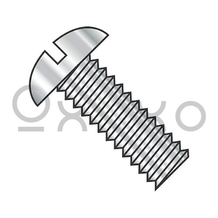 1/2-13X2 3/4 Slotted Round Machine Screw Fully Threaded 18-8 Stainless Steel, 100PK