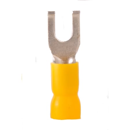 Hillsdale Terminal Fork Terminal, #8 Stud Size, 10 AWG, Vinyl Insulated, 500 PK 50283