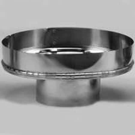 Selkirk Chimney Adapter, For: Pellet Pipe, Galvanized 243248