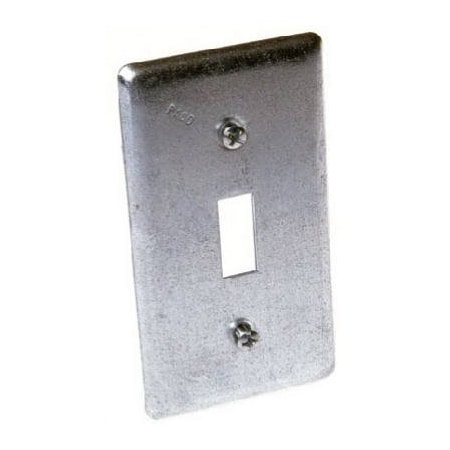 Hubbell-Raco Electrical Box Cover, 1 Gang Gang, Steel, Toggle Switch Cover Type 865