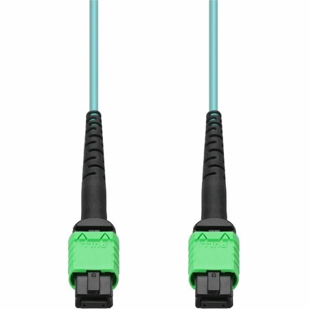 Add-On 2M MPO/APC TO MPO/APC AQUA OM4 LSZH 12-STRAND FIBER PATCH CABLE ADD-AMPOAMPO-2M5OM4LZ