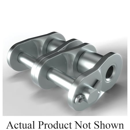 Hkk Chain Offset Link, #80-2 chain, 1 in Pitch, 0.312 in Dia Pin, 304 Stainless Steel SR080CHL2