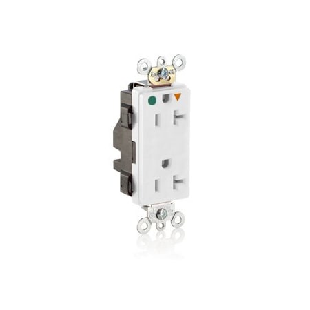 Leviton Hospital Grade Decora Receptacle, 20 Amp, 125 Volt MD830-IGW