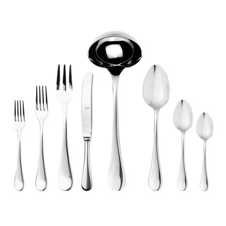 Mepra Brescia Flatware Set - 43 Pieces - Stainless Steel 1020B22043