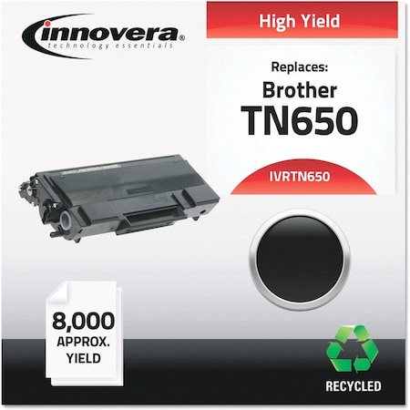 Innovera Remanufactured TN650 High-Yield Toner, 8000 Page-Yield, Black IVRTN650