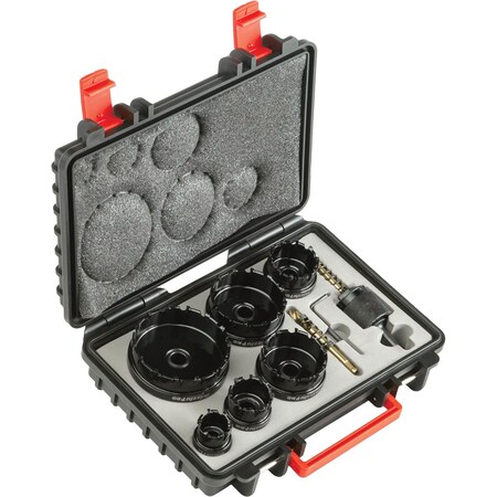 Grizzly Pro 6 Pc Metalworking Tungsten Carbide Hole Saw Set 7/8" - 2-1/2" T33824