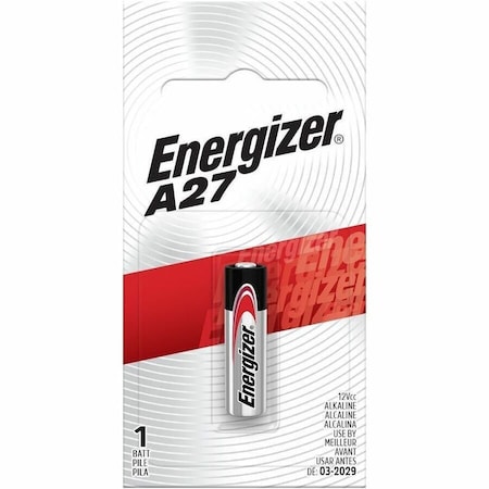 Energizer Alkaline Battery, A27 12V DC 1 PK A27BPZ