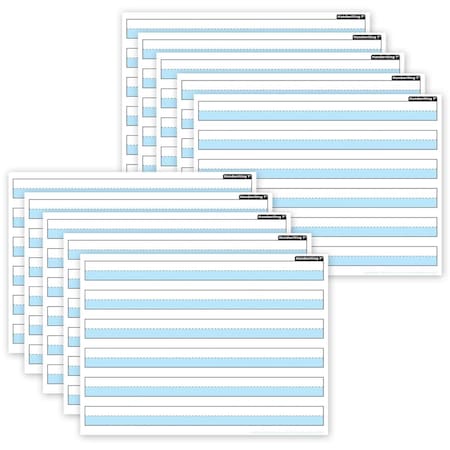 Ashley Productions 1 in. Handwriting Smart Poly Poster Mat, Blue, 10PK ASH97015