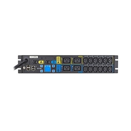 Eaton Managed rack PDU, 2U, L6-30P input, 5.76 kW max, 200-240V, 24A, 10 ft cord, EMAU06-10