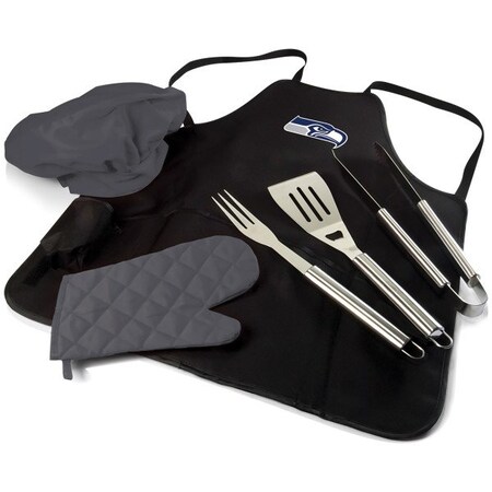 Picnic Time Family Of Brands NFL Seattle Seahawks - BBQ Apron Tote Pro Grill Set 635-88-179-284-2