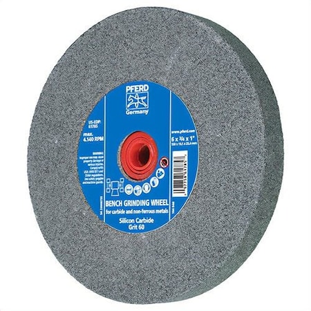 Pferd Universal Line PS-Forte Flat Bench and Pedestal Grinding Wheel, 8 in dia x 1 in thick 61795
