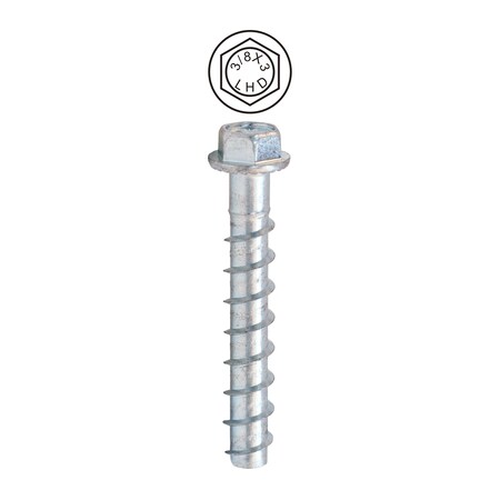Dottie 3/8in x 3in Hex Head Concrete Screw Bolt, 50PK CSB38300
