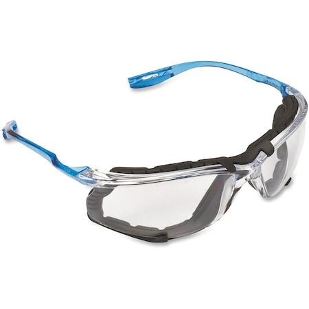 3M Virtua, Safety Glasses, Anti-Fog, Clear Lens, Blue Frame 118720000020