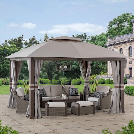 Sunjoy Fiona 11 ft. x 13 ft. 2-tier Gazebo A101013004