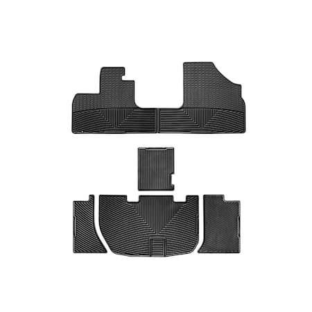 Weathertech Black, Front and Rear All Weather Floor Mats W48-W159