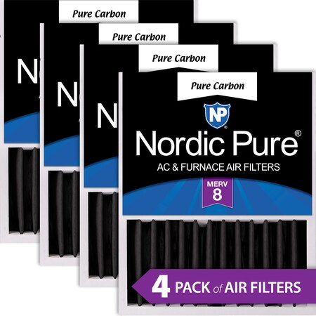 Nordic Pure 16x20x5 (4 3/8) Honeywell/Lennox Replacement Odor Reduction MERV 8 Filters 4 Pack (16x20x5HPCP-4)