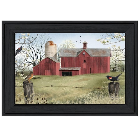 Homeroots Harbingers of Spring 1 Black Framed Print Wall Art 406291