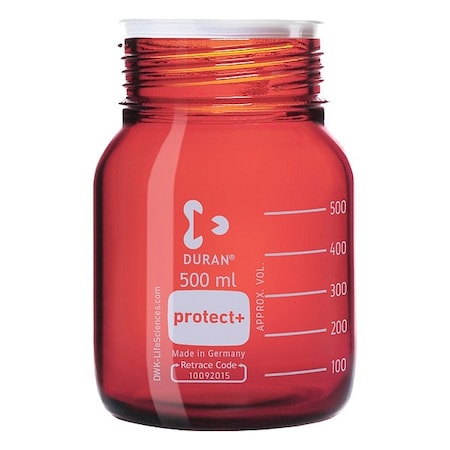 Duran Safety Coated Btl, Boro Gls, 148mm H, PK10 218664485