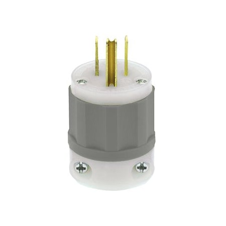 Leviton Industrial Grade Plug 15 Amp, 125 Volt 5266-CG