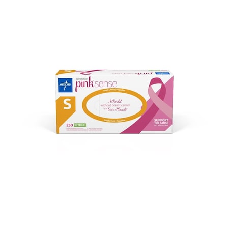 Medline Generation Pink Sense Powder-Free Nitrile Exam Gloves, Size S, 2500PK PINK2584