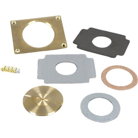 Wiremold Communications Cover Plate, Brown, Brass 829CK-1/2
