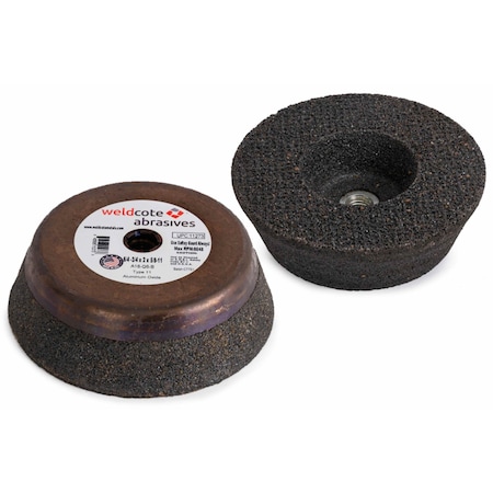 S-Prime Resin Cup Wheels, 6/4-3/4in x 2in x 5/8-11, C16-N-B 11271