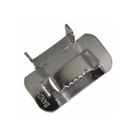 Band-It Ear-Lokt Buckle, 5/8 in W, Stainless Steel 201, 100PK 080-C25599