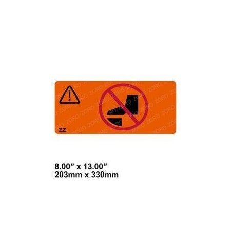 Jlg REPLACEMENT DECAL, WARNING NO STEP 115543