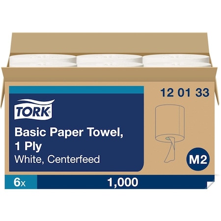 Tork 1 ply CF Hand Towel, 6PK 120133