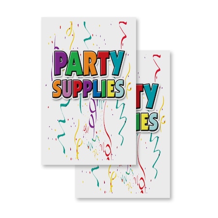 Signmission Party Supplies, 24 Inch x 36 Inch Vinyl Decals, Vinyl Decal, 2PK DSB-2436-2PACK-Party Supplies