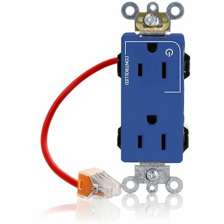 Leviton Straight Blade Receptacle, 5-15R, 15 A, 125V AC, Flush Mount, Self-Grounded M1626-1CB