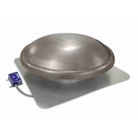 Gaf Master Flow 1050 CFM Galvanized EZ Cool Plug-In Power Roof Mount Attic Vent Fan with Humidstat, Mill EZCR1HT