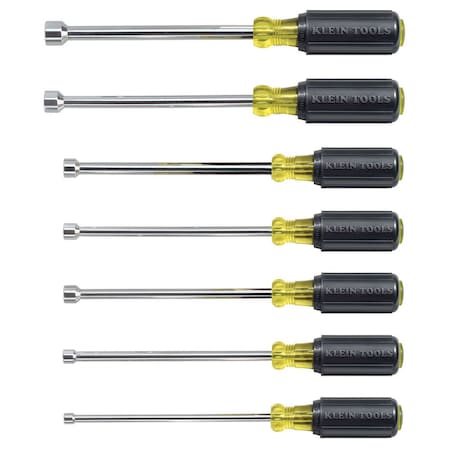 Klein Tools Nut Driver Set, 6-Inch Shafts, 7-Piece 647