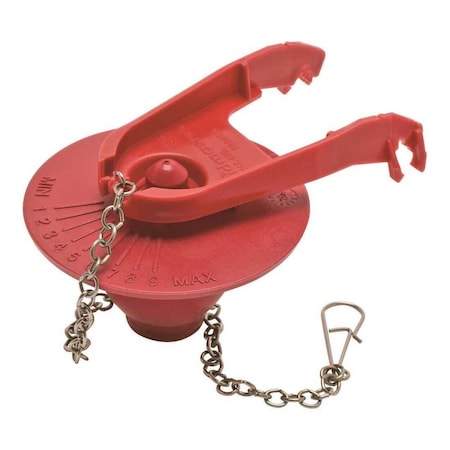 Fluidmaster 2 in. Water-Saving Adjustable PerforMAX Toilet Tank Flapper Red, 10PK B502P10