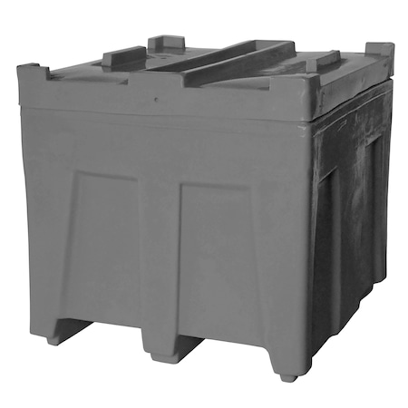 Myton Industries Stack Bulk Ship Container w/lid, 14.5 cubic ft., 800lb capacity, GRY SO-3626L GRAY