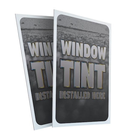 Signmission Window Tint, Plastic Signs Only 24 Inch x 36 Inch, Corrugated Plastic, 2PK CSB-2436-2PACK-30439