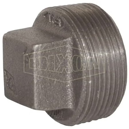 Dixon Square Head Plug, 4 in Nominal, MNPT End Style, Iron SHP400