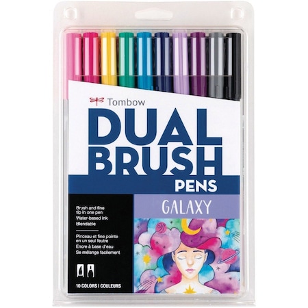 Tombow DUAL BRUSH SET 10 GALAXY 56188