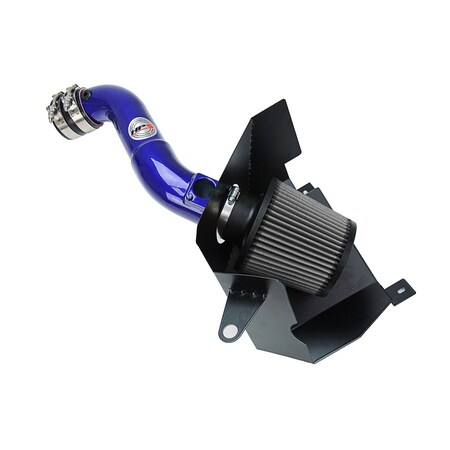 Hps Performance Air Intake Kit with Heat Shield, Blue, 827-599BL