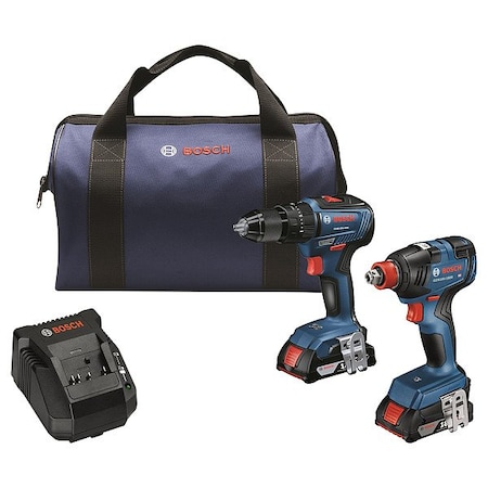 Bosch CordlessToolCombinationKit, (2)2.0Ah GXL18V-240B22